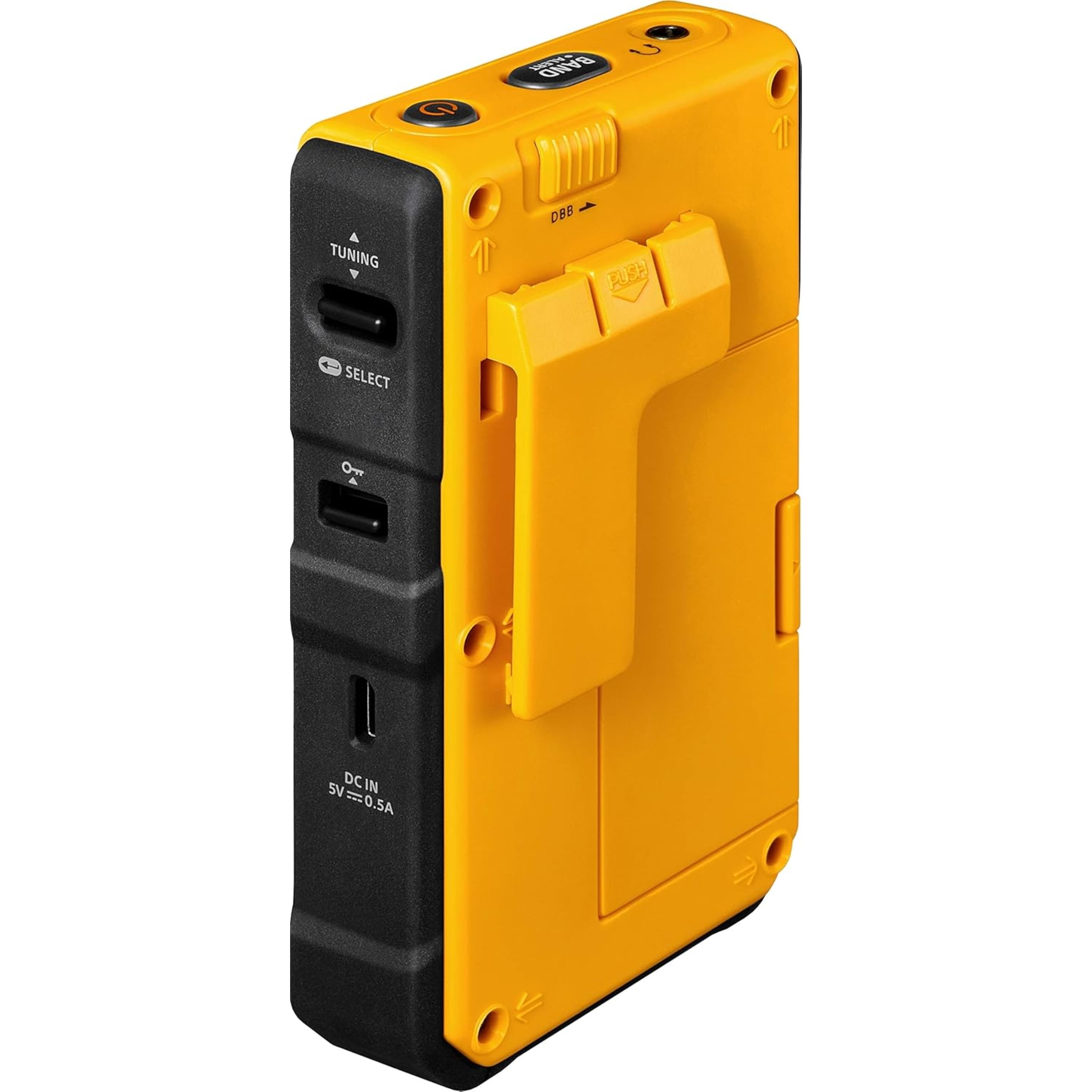 Sangean DT800YL Yellow Am/Fm Noaa Weather Alert Pocket Radio