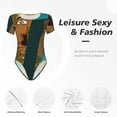 thumbnail image 3 of Saiise Scooby-Doo R Women's Bodysuits Crew Neck Round Neck Short Sleeves Slim Fit Casual Basic Extender Bodysuit Daily Jumpsuit T Shirts, 3 of 7