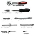 thumbnail image 6 of SHX 46 Pieces 1/4 inch Drive Socket Ratchet Wrench Set, with Bit Socket Set Metric and Extension Bar for Auto Repairing and Household, with Storage Case, 6 of 6
