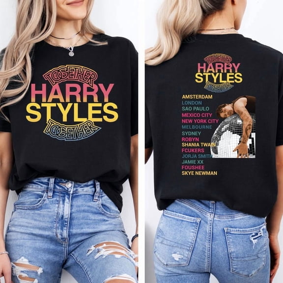 Harry Vintage Pop Music Concert T-Shirt, Together Style Fan Tee, Music Lover Graphic Shirt