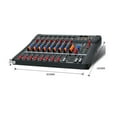thumbnail image 2 of Mixer Sound Mixing Dj Controller Table Card Professional Digital Consoles Interface Console Equipment 8 Channel ,Easy to Operate, 2 of 7
