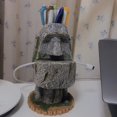 thumbnail image 2 of de Pascua Moai nd Moai portalápices de oficina lápiz labial maquillaje de pestañas organizador de brochas soportes para gafas decoración de Macarena Portalápiz, 2 of 7