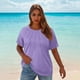 thumbnail image 2 of Sudadera con capucha para mujer,Blusa sin mangas con cuello en V para mujer, top informal liso, tejido de nailon y elastano, ideal para el hogar, sopatenor, 2 of 8