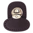 thumbnail image 2 of yuksok Leather Handbag Bag Closure Lock Fastener Snaps Buckles Clasp Coffee, 2 of 8