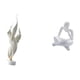 thumbnail image 5 of Figura decorativa de pluma, escultura abstracta de lector, estatua moderna de resina, adorno adecuado para regalar, decoración del hogar, escritorio d, 5 of 8