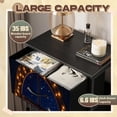thumbnail image 2 of Gothic Dresser for Bedroom with 4 Storage Drawers Night Sky Crescent Moon Flowering Plants Dressers Chest of Drawers Steel Framed Fabric Closet Organizers for Dorm Entryway End Table Living Room, 2 of 8