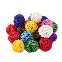 MLINS  10 Pcs Garden Rattan Ball Spherical Decorating Balls Colorful