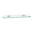 thumbnail image 5 of Alno A6650-18-SN Royale 18 Inch Glass Shelf with Brackets Satin Nickel, 5 of 5