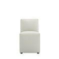 thumbnail image 4 of Manhattan Comfort Anna 19.69" Faux Leather Armless Dining Chair in Stone (2 Pc), 4 of 10