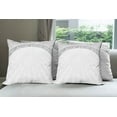 thumbnail image 6 of Ambesonne Damask Throw Pillow Cover 4 Pack, Abstract Retro Ornaments, 20", Pale Grey White, 6 of 7