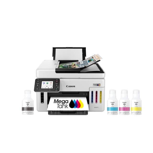 Impresora Canon Megatank GX6120 inalámbrica multifunción blanca