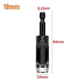 thumbnail image 1 of Chendee Hex Shank Adapter Electric Machine Hollow Punch For Drill Cardboard Leather Belt,18Mm, 1 of 9
