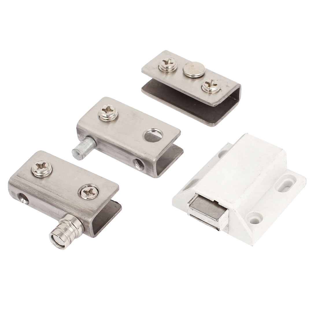 Stainless Steel Clamp Clip Single Head Glass Door Magnetic Catch Stainless Steel Clamp Clip Single Head Glass Door Magnetic Catch Latch Set