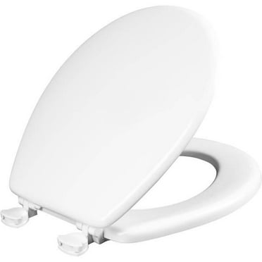 Mayfair Westport Round Wood Toilet Seat White