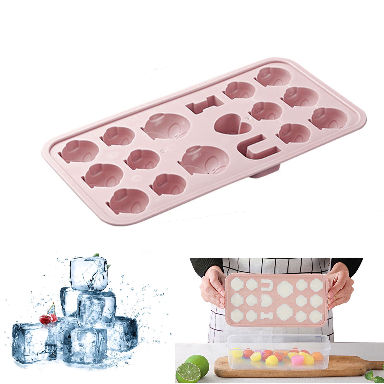 Bullet Shape Ice Cube Mold Maker Bar Party Silicone Trays Chocolate Mold Gifts 