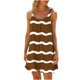 thumbnail image 1 of Vestido de Verano para las Mujeres Impreso sin Mangas Cuello Redondo, Suelto de Rodilla de Longitud Vestido Casual para la Primavera, 1 of 5