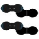 thumbnail image 1 of Paquete de 4 almohadillas de electrodos inalámbricas para unidad TENS (18 x 7,4 cm). Almohadillas de repuesto premium para unidad TENS (con conectores a presión estándar de 3,5 mm). Compatibles con la, 1 of 5