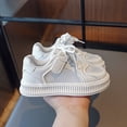 thumbnail image 4 of ASFGIMUJ Kids Shoes Girls Size 5 Years-5.5 Years Cookie Mesh Casual Breathable Board Kids Sneakers, 4 of 7