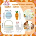 thumbnail image 6 of Easter Baby's First Basket - Plush Bunny, Carrot & Egg, Soft Fabric Infant Gift Set, 6 of 6