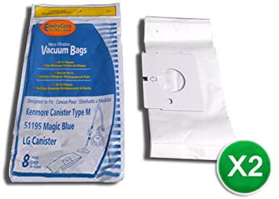 Sears Kenmore 20-51195 Type M Magic Blue Vacuum Cleaner Bags 24 Bags Total 