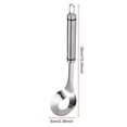 thumbnail image 3 of 2 Pack Stainless Steel Meatball Maker Spoon, Long Handle with Hanging Loop, Meatball Shaper Tool with Hole for Meatballs, Fish Balls & Rice Balls, Akmoler, 3 of 8