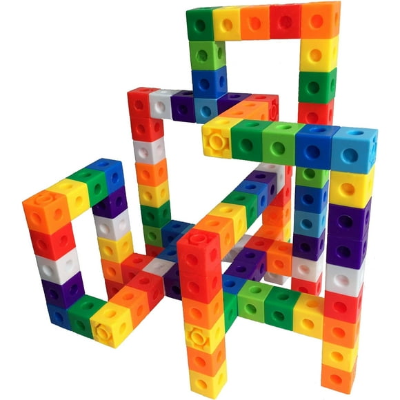 ORUYROP AWESOME Unlimited Creation Cubes 100 Piece Snap Cubes Mathlinks Cubes Unit Cubes Centimeter Cubes Math and Interlocking Building Set-Kids Safe Material! Lab Test Approved with ATC Cer