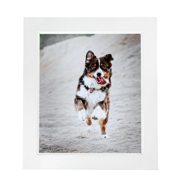 ArtToFrames 24" x 24" Contemporary White with Lip Picture Frame, 24x24 inch White Wood Poster Frame (WOM-2032), 1 Pack