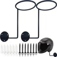 thumbnail image 1 of ROYHOO 2 Piezas Accesorios de Motocicleta Soporte para Casco Soporte de Metal Perchero de Pared para Chaquetas Abrigos Sombreros Máscaras de Baile Espalda de Bola para Baloncesto Fútbol Voleibol, 1 of 5