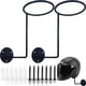 thumbnail image 1 of ROYHOO 2 Piezas Accesorios de Motocicleta Soporte para Casco Soporte de Metal Perchero de Pared para Chaquetas Abrigos Sombreros Máscaras de Baile Espalda de Bola para Baloncesto Fútbol Voleibol, 1 of 5