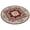 Burgundy, variant on Floral Handcarved Hand-tufted Thick Wool Round Area Rug, 3 ft 9 in Circle, Burgundy Red
