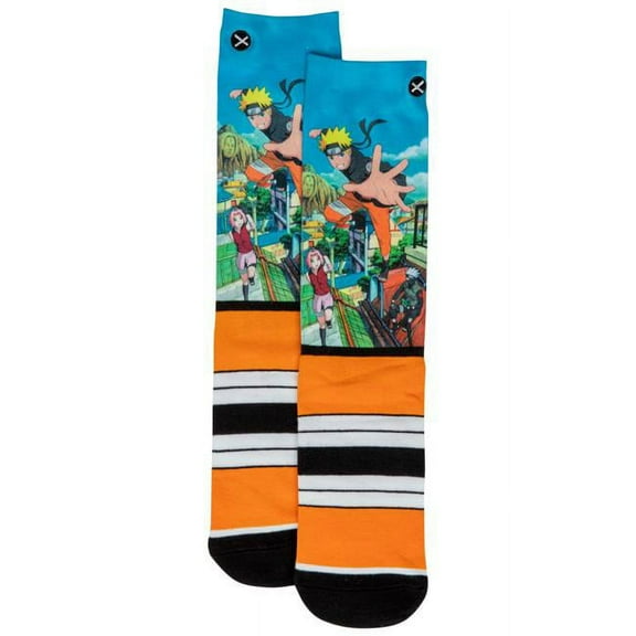 Naruto 815513 Strike Crew Socks, Black