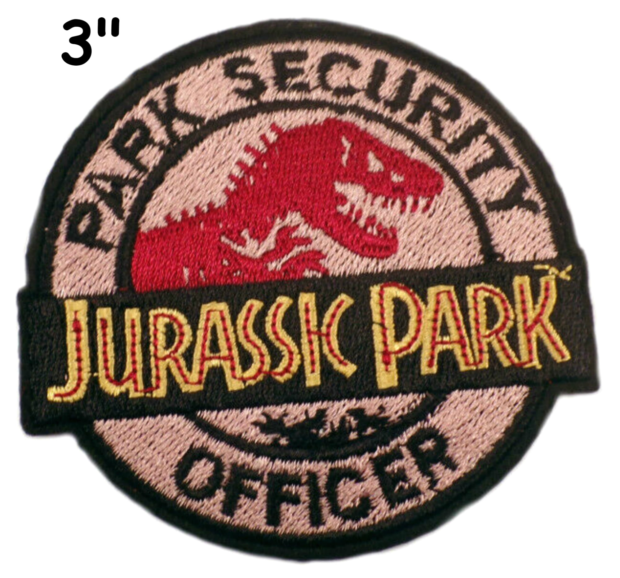 JURASSIC WORLD PATCH EMBROIDERED IRON OR SEW ON MOVIE GAME APPLIQUE BADGE 