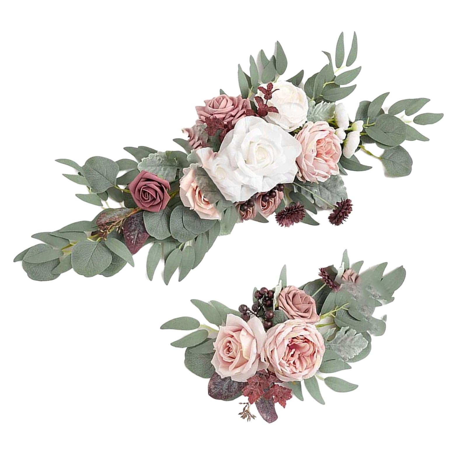 Fake Rose Flower Swag Decorative Flower Arrangement Floral Swag