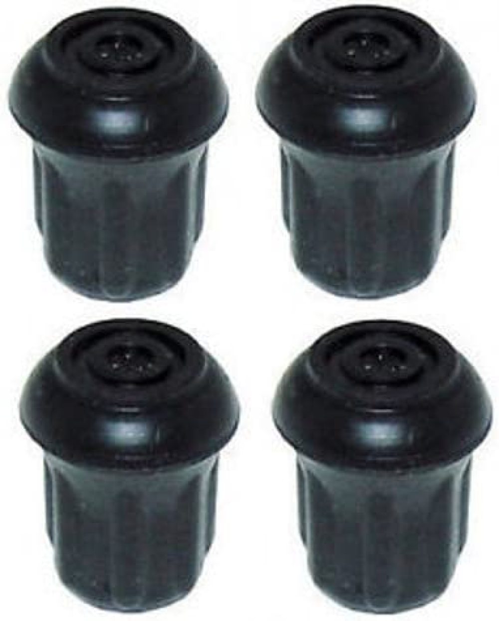 Pack of 4 1/2" Heavy Duty Rubber Tips for Walking Sticks, Canes