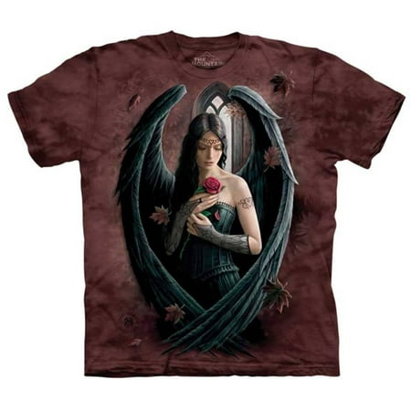 Angels Print T-shirt - Anne Stokes- Angel Rose Apparel T-Shirt - Brown