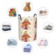 thumbnail image 4 of Balery Frog Sitting On Mushroom Cesta de ropa redonda con asas, impermeable, independiente, para ropa, juguetes, dormitorio y familia-Medium, 4 of 6