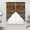 Brown, variant on Brown Wood Grain Swag Curtains for Kitchen/Bedroom/Living Room, Retro Farmhouse Wooden Plank Scalloped Curtains 63 Inch Long, Rod Pocket Window Swag Topper Curtains Valances 2 Panels Set 36"x63"