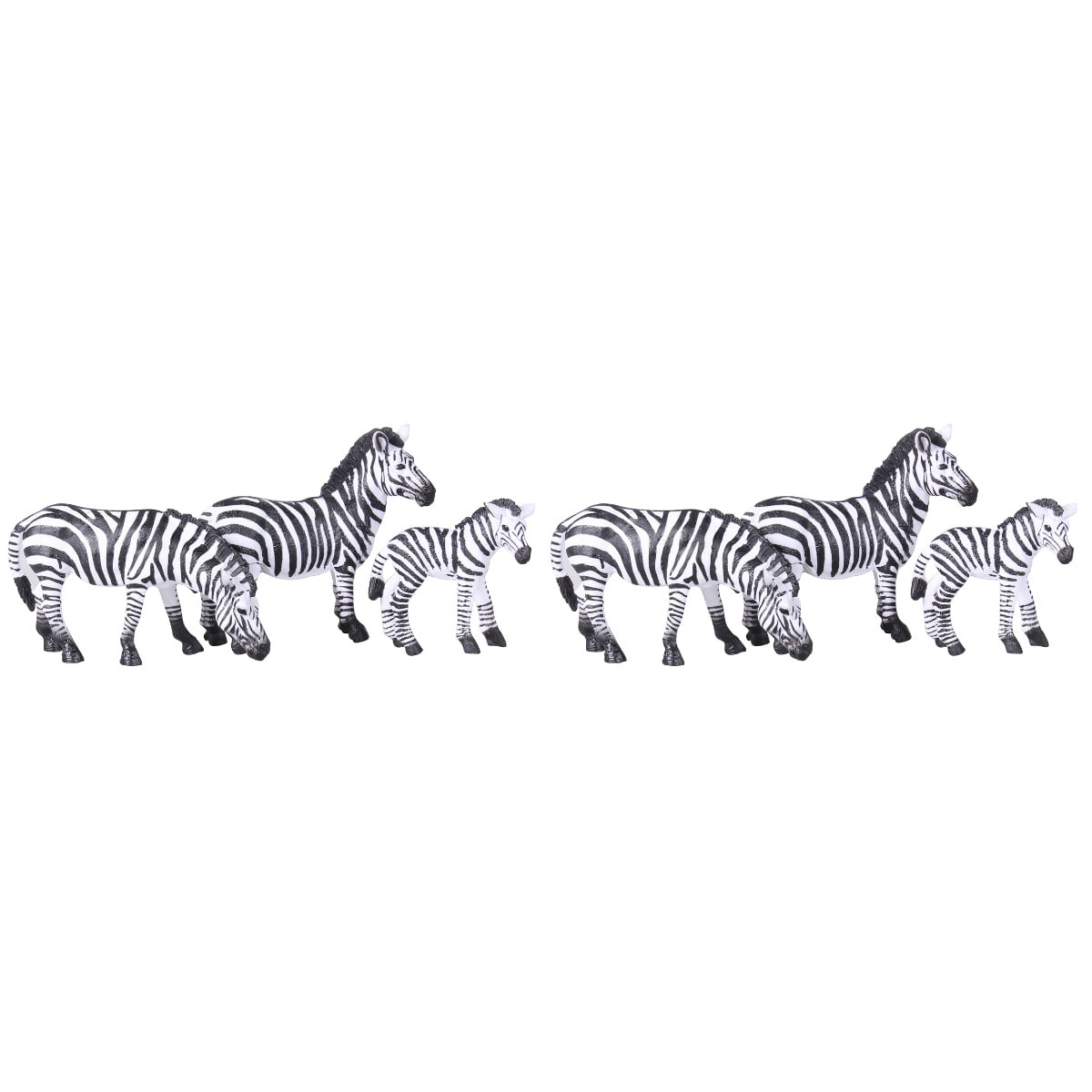Etereauty Zebra Animal Topper Realistic Toys Figurines Cake Figures