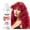 Red, variant on Color Depositing Shampoo, Semi-Permanent Hair Dye, Fast-Acting Temporary Hair Color Treatment, Natural Ingredients for Vibrant Color Toning, 100ml