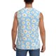 thumbnail image 4 of Fotbe Floral Daisy Men's Camiseta sin Mangas Estampada para Hombres, Playera Casual para Gimnasio, Entrenamiento, Playa-X-Large, 4 of 7