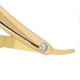 thumbnail image 3 of Men's Folding Handle Razor Plated Professional Straight Edge Razor for Hair Salon (Without Blade)Plated Gold, 3 of 4