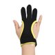 thumbnail image 1 of Guantes de Tiro con Arco Uxcell, Protector de Cuero Duradero de 3 Dedos 1 Paquete & L & Negro Amarillo, 1 of 6