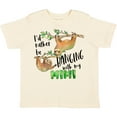 thumbnail image 3 of Inktastic Id Rather Be Hanging with My Mimi Cute Sloths Boys or Girls Toddler T-Shirt, 3 of 5