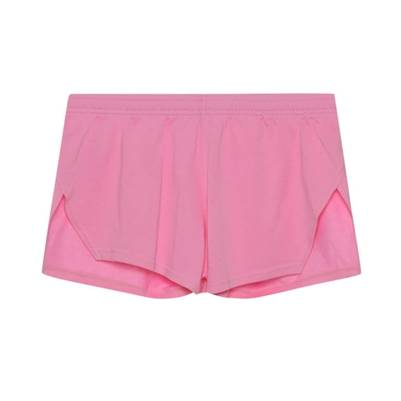 Mens Shorts Casual Fashion WIth Pocket Cotton Sports Elastic Mid-waist Shorts Shorts for Men Pink L
