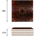 thumbnail image 3 of FMSHPON Mandala Set of 4 Coaster for Drinks, Absorbent Ceramic Stone Coasters Cup Mat with Cork Base for Home Kitchen Room Coffee Table Bar Decor, 3 of 4