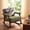 Green, variant on OMNIBERG Nursery Rocking Chair Upholstered Accent Rocking Chairs with Wood Frame, Glider Rocker Armchair with Wide Padded Seat for Living Room, Bedroom, White