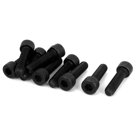 

M8 x 30mm 12.9 Alloy Steel Machine Bolt Hex Socket Head Cap Screws Black 10pcs