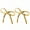 gold, variant on 2Pcs Bow Earrings,Non-Scratchy Bow Earrings for Women,Graceful Size Gold Bow Earrings,Gold