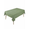 thumbnail image 2 of Vintage Forest Green Tablecloth Rectangle Table Cloth 60x120, Waterproof Tablecloth Outdoor Table Cloth, Farmhouse Retro Solid Color Linen Texture Washable Table Cover for Kitchen Dinning Party, 2 of 8