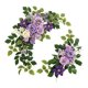 thumbnail image 3 of 2 piezas de arco de boda con flores decorativas, hojas verdes, flores artificiales rústicas Púrpura, 3 of 9